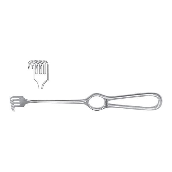 Meister-Hand Volkman Retractor 8" Stainless Steel Ea