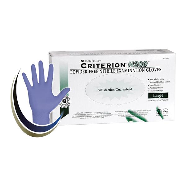Criterion N200 Nitrile Exam Gloves Large Blue Non-Sterile 2000/Ca