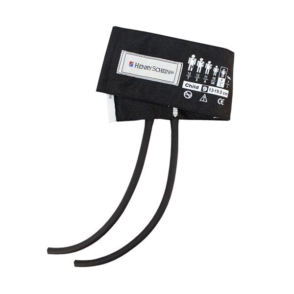 Henry Schein Adcuff BP Cuff & Bladder 9 Blk LF f/ Plm Styl Instrmnt Ea, 15 EA/CA