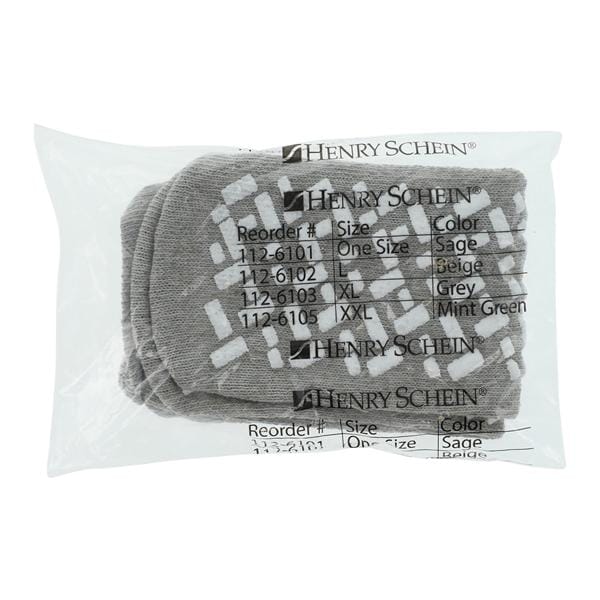 Patient Slippers Terrycloth Beige Large Reusable 48/Ca