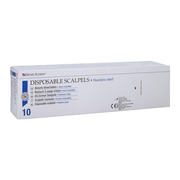 Scalpel Surgical #15 Sterile Disposable 10/Bx, 100 BX/CA