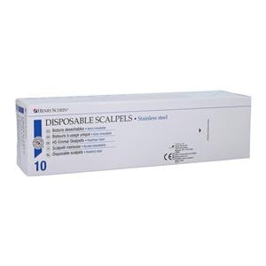 Disposable Scalpel #12B Stainless Steel Sterile, 100 BX/CA