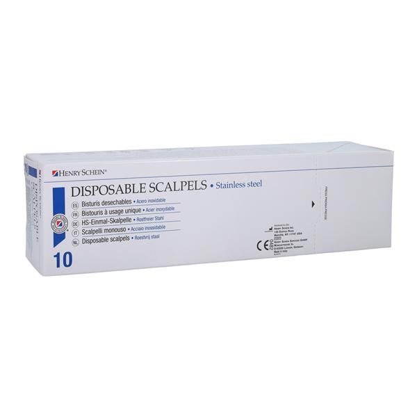 Disposable Scalpel #12B Stainless Steel Sterile, 100 BX/CA