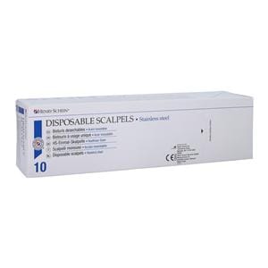 Disposable Surgical Scalpel #11 Stainless Steel Sterile, 100 BX/CA