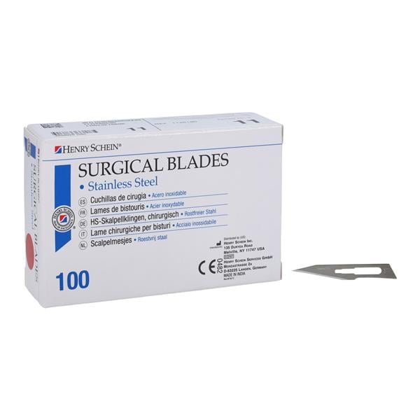 Stainless Steel Sterile Surgical Blade #11 100/Bx, 40 BX/CA