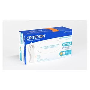Criterion Colloidal Oatmeal Nitrile Exam Gloves X-Large Standard White NS, 10 BX/CA