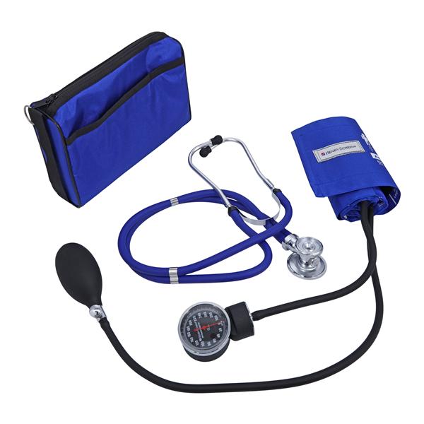 Henry Schein Pros Combo II Sprague Aneroid Kit Size 11 RylBlu LF Arm Ea