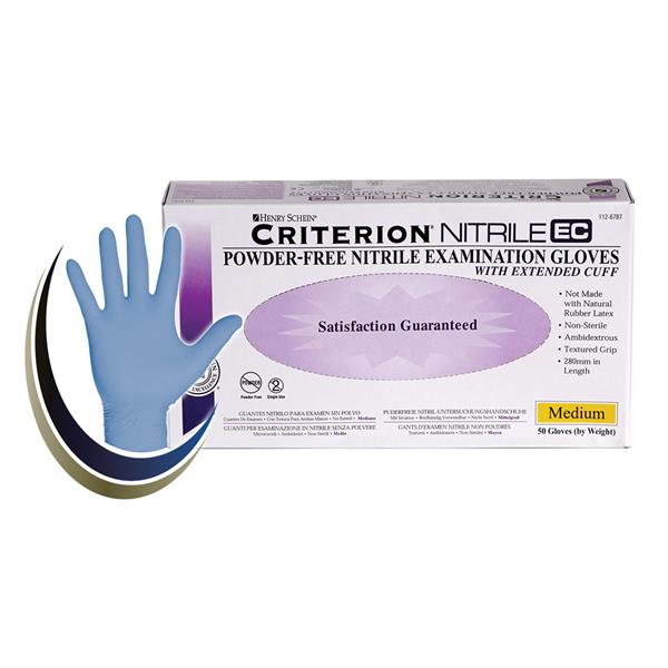 Criterion EC Nitrile Exam Gloves Medium Non-Sterile, 10 BX/CA