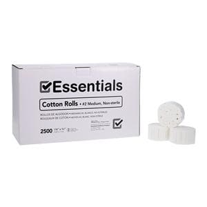 Essentials Cotton Roll 1.5 in Non Sterile 2500/Bg, 12 BG/CA