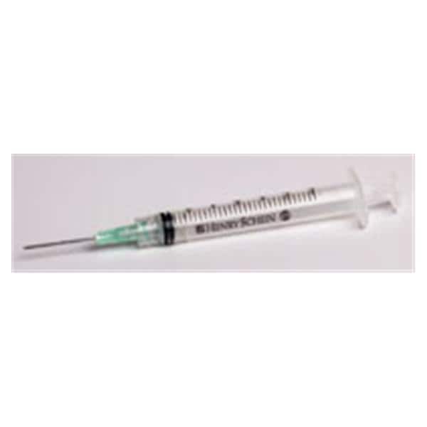 Hypodermic Syringe 18gx1-1/2" 3cc Pink LL Atchd Ndl Cnvntnl No Dead Spc 100/Bx, 8 BX/CA