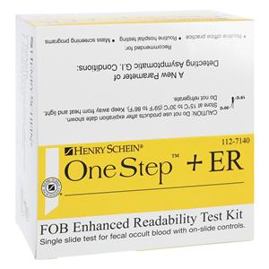 Henry Schein OneStep+ ER gFOB Single Slide Test CLIA Waived 100/Bx, 50 BX/CA