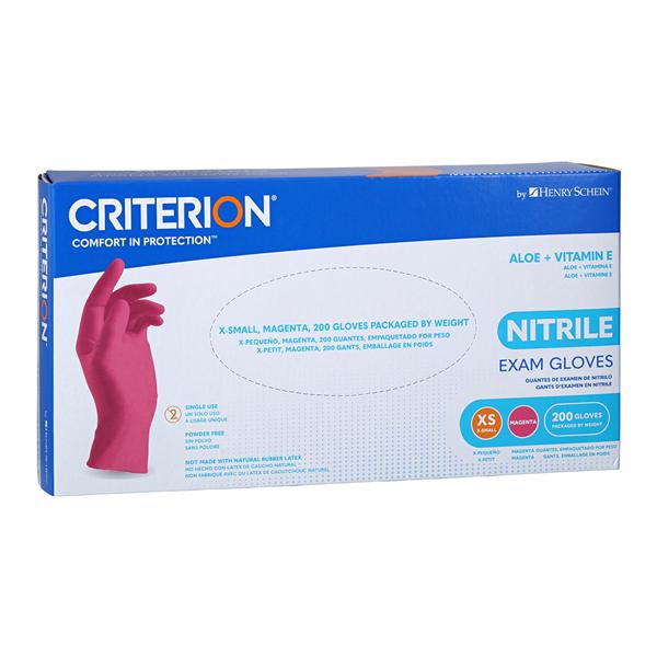 Criterion Aloe + Vitamin E Nitrile XSmall Exam Gloves 1127143 Henry