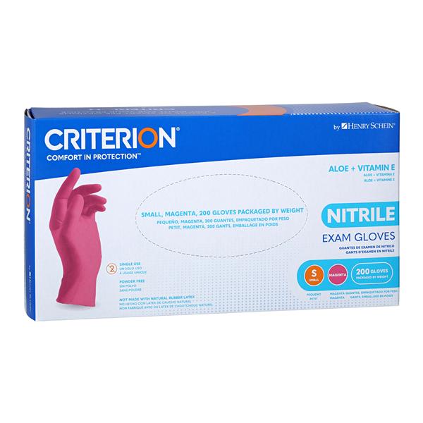 Criterion Aloe + Vitamin E Nitrile Small Exam Gloves 1127144 Henry
