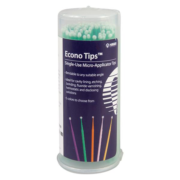 Econo-Tips Micro Applicator Regular Green 100/Pk