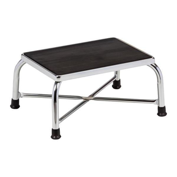Step Stool Chrome 4 Leg Ea