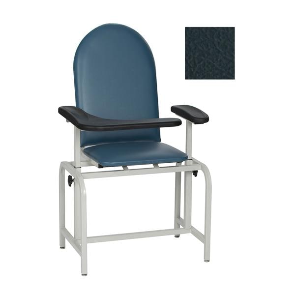 Blood Draw Chair Black Steel 300lb Capacity Ea