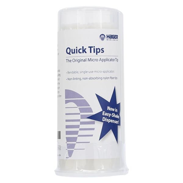Quick-Tips Flexible Micro Applicator Regular White 100/Bx, 250 BX/CA