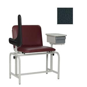 Blood Draw Chair Black Steel 450lb Capacity Ea