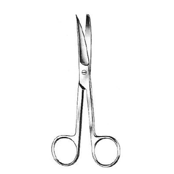 Operating Scissors Curved 7-1/4" Stainless Steel Non-Sterile Reusable Ea