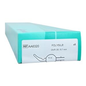 Cysto-Care Folysil 2-Way Foley Catheter Coude Tapered Tip Slcn100% 20Fr 15cc