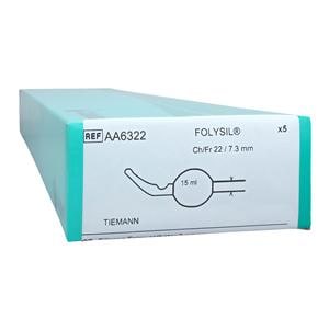 Cysto-Care Folysil 2-Way Foley Catheter Coude Tapered Tip Slcn100% 22Fr 15cc