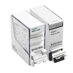 Roll-O-Mat Dental Roll Dispenser White Stainless Steel Ea