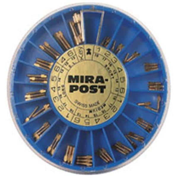 MiraPost Screw Posts Gold Plated Long 0.9 mm 12/Pk
