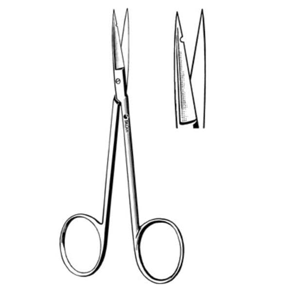 Precision Suture Scissors Straight 3-1/2" Stainless Steel Non-Sterile Rsbl Ea