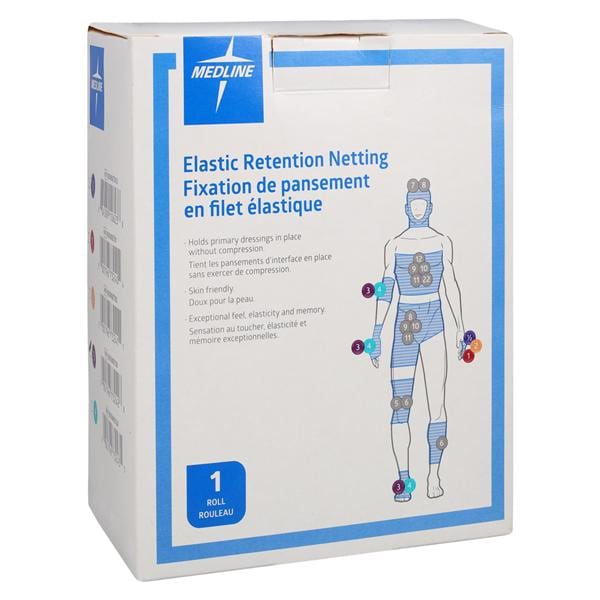 Curad Tubular Bandage Net/Elastic/Spandex/Polyester 9"x25yd White Non-Sterile Ea