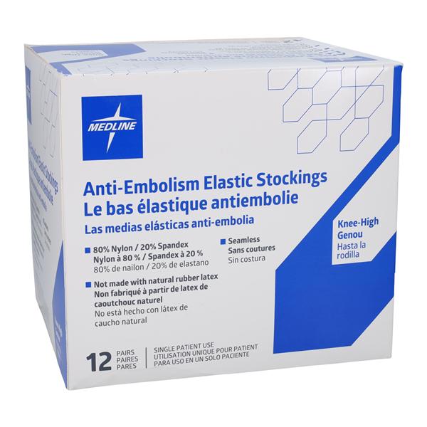 EMS Anti-Embolism Stocking Knee High Medium White