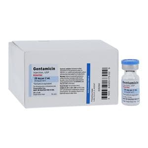 Gentamicin Sulfate Injection 10mg/mL Pediatric SDV 2mL 25/Package