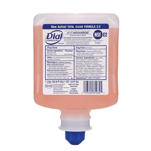 Dial Complete® Original Antibacterial Foaming Hand Wash, 1700 Universal