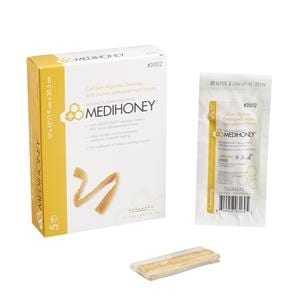 MediHoney Calcium Alginate Rope Dressing 3/4x12" Sterile Orange