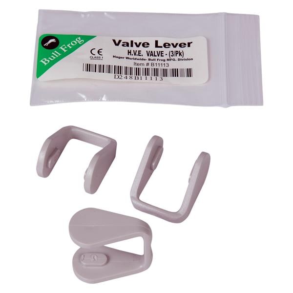 Bull Frog HVE Handpiece Valve Tip Replacement Levers, Plastic, Grey, 3/Pk, B11113 thumbnail 7