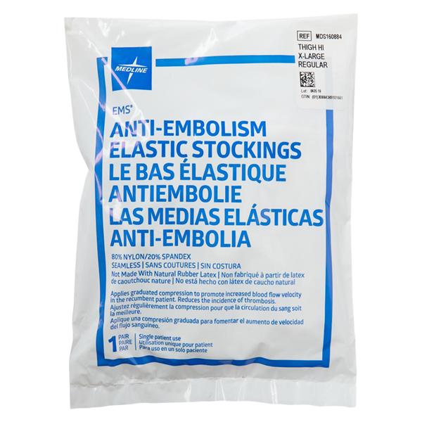 EMS Anti-Embolism Stocking Thigh High XL 16-19" White