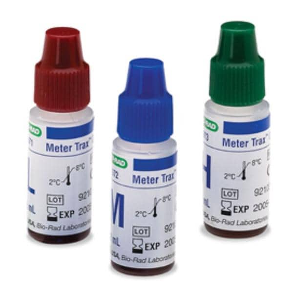 Meter Trax Gluc/ HGB/ Hct L1-3 Control 3x2 f/ POC Tstng 3x2ml/Pk