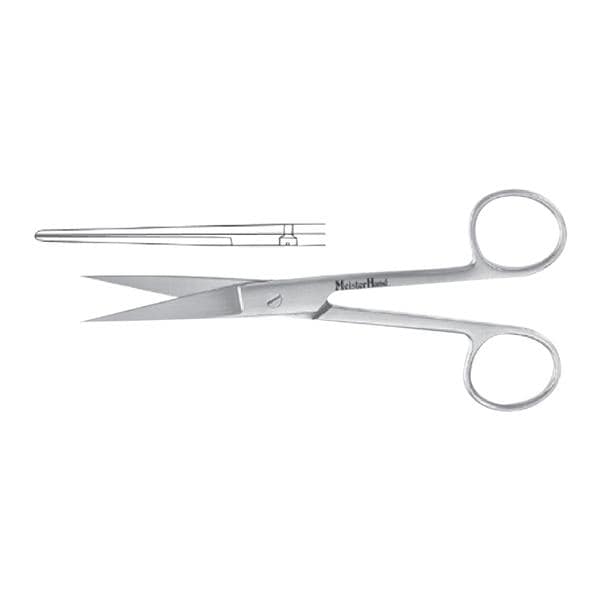 Meister-Hand Operating Scissors Straight 4-1/2" Stainless Steel Ea