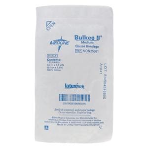 Bulkee II Gauze Bandage Cotton 3.4"x3yd 6 Ply Sterile 96/Ca