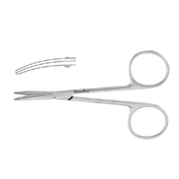 Meister-Hand Strabismus Scissors Curved 4-1/2" Stainless Steel Ea