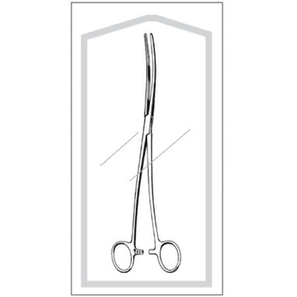 Econo Bozeman Dressing Forcep Double/S-Curved 10-1/4" Stainless Steel Strl 25/Bx