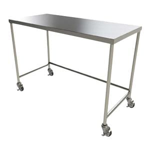 Instrument Table 24x60x34" 2" Swivel Casters