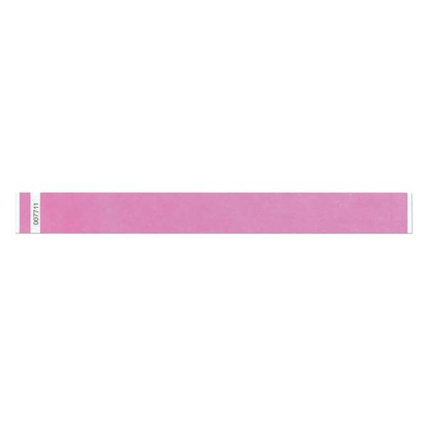 Tytan-Band Identification Wristband Tyvek Day Glow Pink Adult 500/Bx