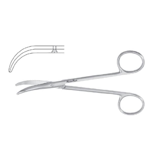 Meister-Hand Fomon Dissecting Scissors Strong Curved 5" Stainless Steel Ea