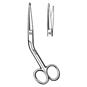 Bandage Scissors Straight/Angled Shank 5-1/2" Stainless Steel NS Rsbl Ea