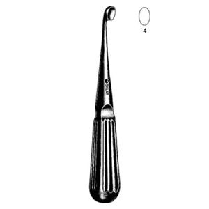 Bruns Bone Curette 6-3/4" Stainless Steel Ea