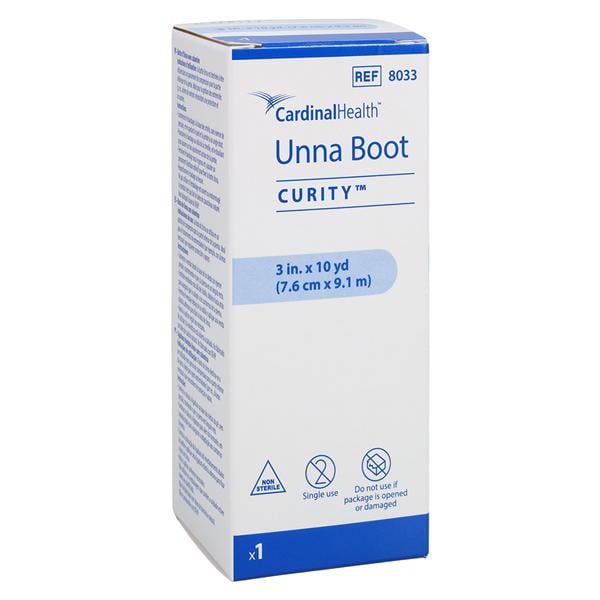 Curity Unna Boot Bandage Zinc Oxide 3"x10yd White Ea, 12 EA/CA