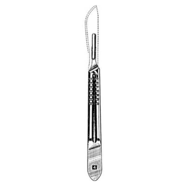 Handle Scalpel Blade Merit #4 Stainless Steel Ea