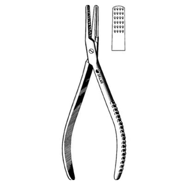 Platypus Pulling Forcep 5-1/2" Autoclavable Ea