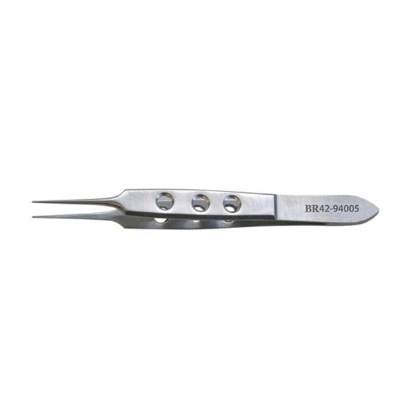 Bishop Harmon Thumb Forcep Straight 3-1/2" Serrated Ea