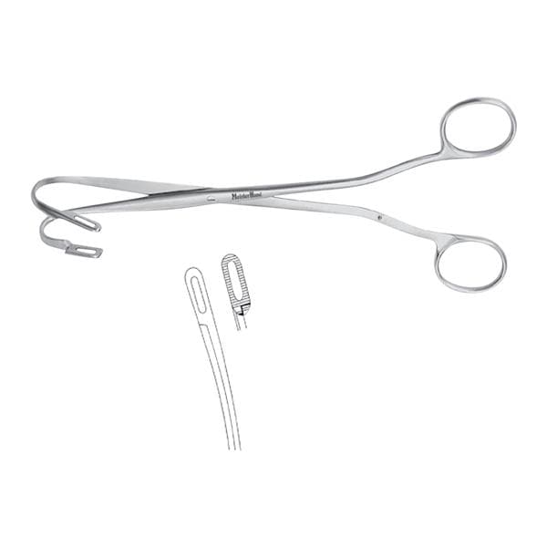 Meister-Hand Randall Kidney Stone Forcep Quarter Curve 9-1/4" Autoclavable Ea